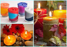 Velas artesanais decoradas